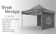 design professional tent, canopy, flag and table cover