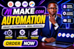 setup make com automation and make com scenario