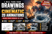 frame drawing or image into 2d animations