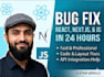 fix react nextjs and javascript bugs in 24 hours