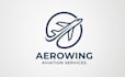 design a modern and professional pilot logo for your aviation
