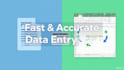do fast and accurate data entry, PDF to excel, copy typing