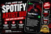 write your spotify artist bio