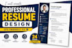 create a professional resume CV design