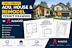create adu, house and remodel permit drawings in autocad
