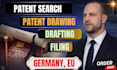 german design patent attorney, prior art search, drafting and filing