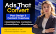 design social media posts and ad creatives design