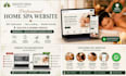 create professional home spa and wellness wordpress website