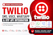 develop twilio SMS, voice, whatsapp and otp API integration
