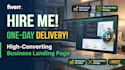 design a high converting business landing page in 1 day