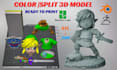 add color and slice 3d model, edit convert stl to 3mf for multicolor 3d printing