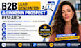 do b2b lead generation and linkedin prospect research