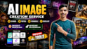 create custom ai images, posters, thumbnails and digital art