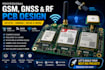 design GSM, gnss rf pcb using sx1276, sim986, mc60 etc