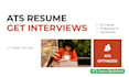 create ats friendly resume CV and linkedin optimization
