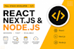 build modern react, next js, and node js web app