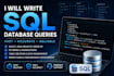 write sql database queries