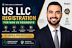 do US llc registration and ein for US and non US resident