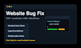fix one website bug fast