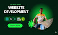 do website development as full stack web developer, front end, backend devloper
