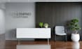 do 100 office building interior 3d logo mockup