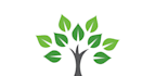 create a green landscape, tree logo