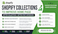 create simple shopify collections home page design shopify bug fix
