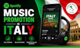 do spotify music promotion in italy