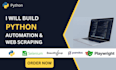 build python automation and web scraping scripts