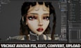 fix, edit, optimize, upload, your booth model, vrchat avatar, furry avatar, vrm
