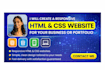 create a responsive HTML CSS website