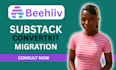 transfer substack and convertkit to beehiiv beehiiv migration expert