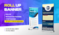 design roll up banner, retractable, pull up, signage design