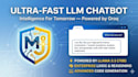 create a custom llama 3 ai chatbot using groq API