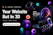 build a 3d animated interactive website using threejs, gsap or spline