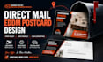 design direct mail eddm postcard, real estate postcard, mailer
