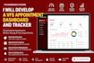 develop a vfs appointment dashboard and tracker