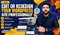 edit or redesign your wordpress site professionally