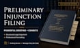prepare complex emergency injunction court filings
