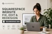update squarespace website fix edit redesign squarespace seo