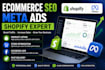 do ecommerce SEO, product listing and meta ads management