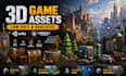 create blender 3d game assets and environment design