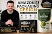 design amazon product packaging and product label design for ecommerce brands