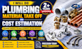 plumbing material take off and cost estimation