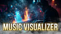 create cinematic music visualizer and audio spectrum video