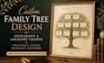 design printable family tree genealogy artwork