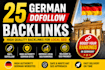 build 25 high quality german dofollow backlinks for local seo