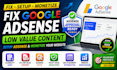 fix google adsense low value content, setup adsense and monetize website