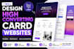 do carrd website design, redesign carrd website, and carrd landing page design