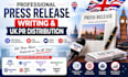 write and distribute press release submit pr to top uk sites